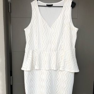 Cream & Gold shape flattering cocktail dress